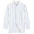 Printed wide lapel button cardigan long sleeve casual shirt